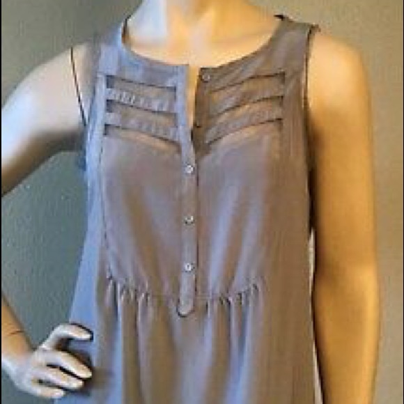 princess vera wang Tops - PRINCESS VERA WANG Gray Sleeveless Top